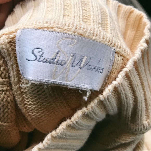 Vintage Yellow Mock Neck Sweater - Picture 8 of 8